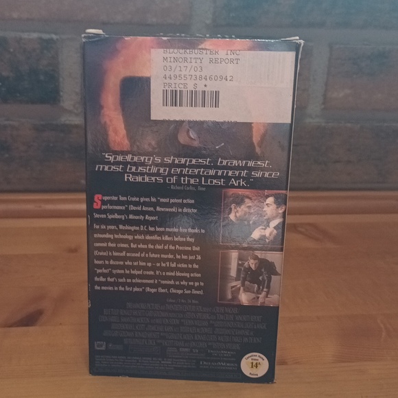 6/$15 Minority Report VHS video tape - Picture 4 of 7